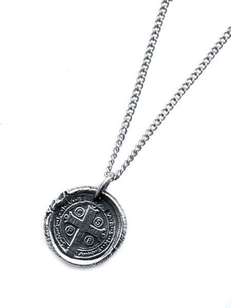 amp japan Stamped Cross Necklace