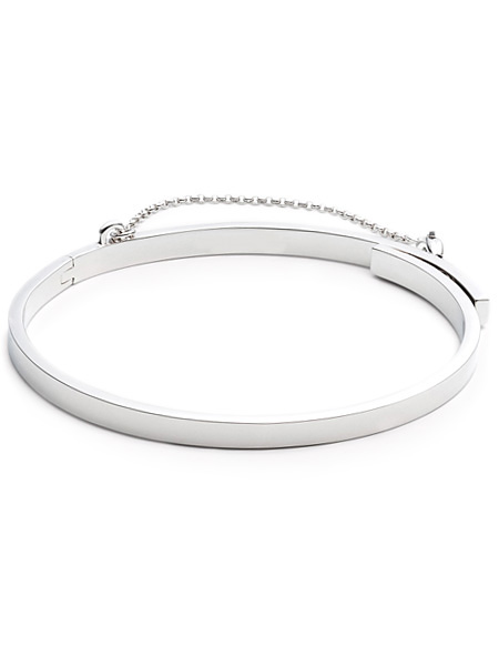 EXTRA THIN SAFETY CHAIN BRACELET (SILVER)