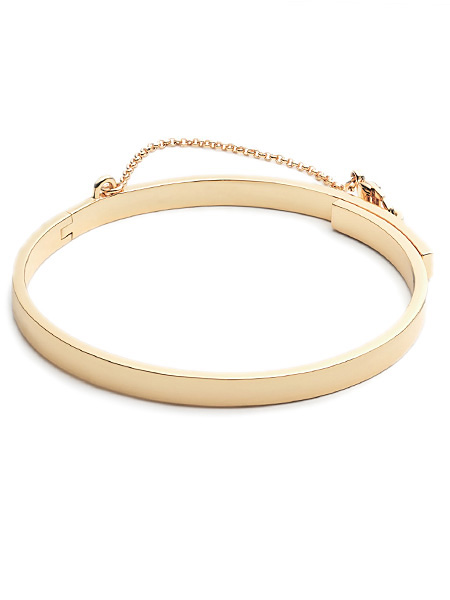 EXTRA THIN SAFETY CHAIN BRACELET (GOLD)