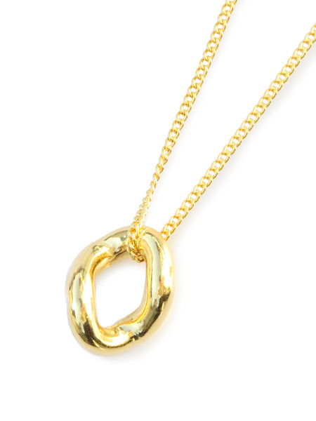 ON THE SUNNY SIDE OF THE STREET Hollow Curblink Choker (Gold)