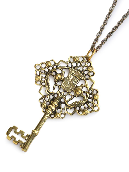 Digby & Iona Crest Key Necklace