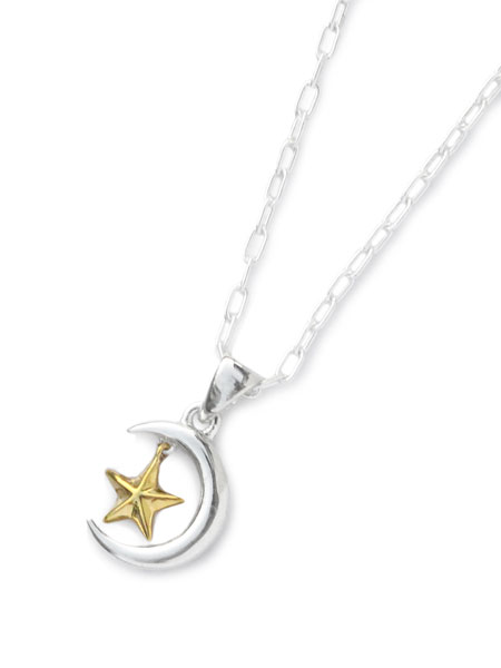 amp japan Moon & Star Necklace [17AJK-120]