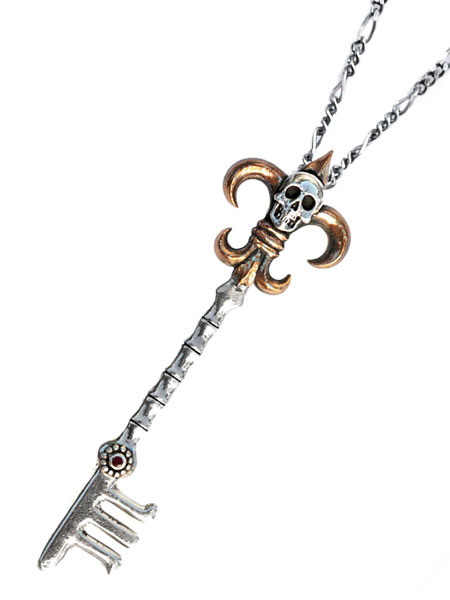 Skull & Key Necklace / スカル & キ-ネックレス