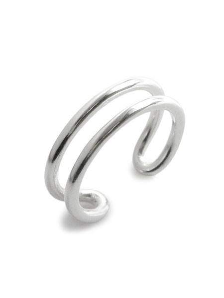 UNKNOWN. U024 " MORTISE " S RING / SILVER