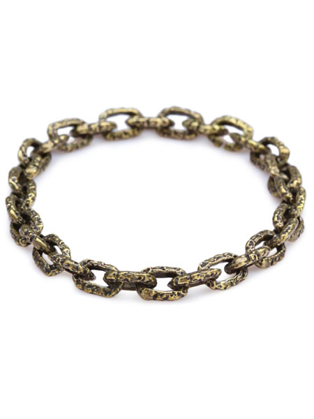 Brass Carved Link Bracelet [B-101103-BRS] / ブラス カーブド リンク ブレスレット