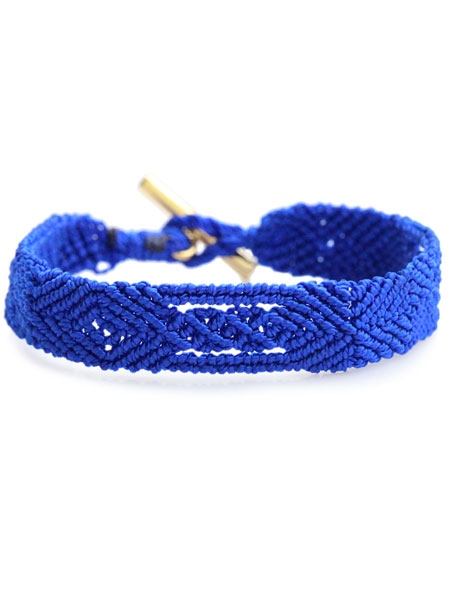 OJO DE MEX Hand-Weave Banda Bracelet (Blue)