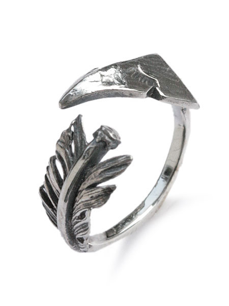 Garden of Eden Arrowhead Feather Ring [ED-15NS-R04] / フェザー リング