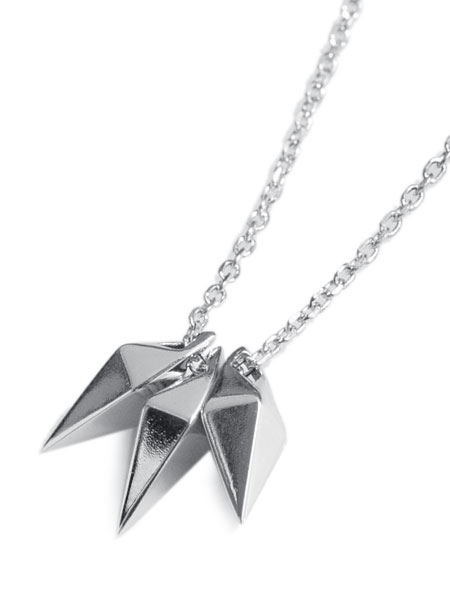 3JAW SHARD NECKLACE (Silver)