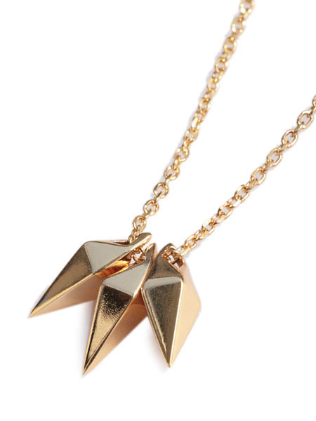 3JAW SHARD NECKLACE (Gold Plated)
