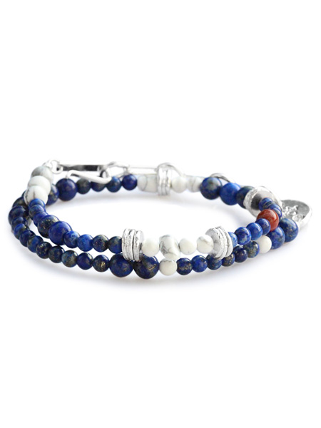 TSUNAIHAIYA Colorfield Beads Bracelet 3 (ラピスミックス)