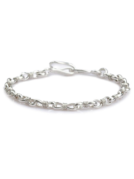wrapped link chain  bracelet