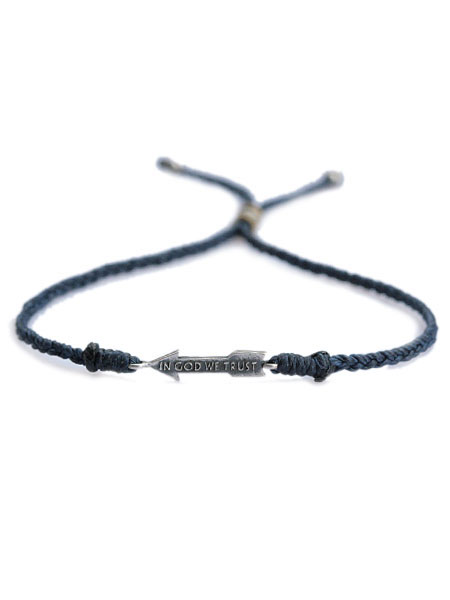 Waxed Cord Bracelet (Arrow) [13AH-261]