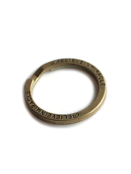 BELIEVEINMIRACLE Brand Key Ring / ブランド キーリング