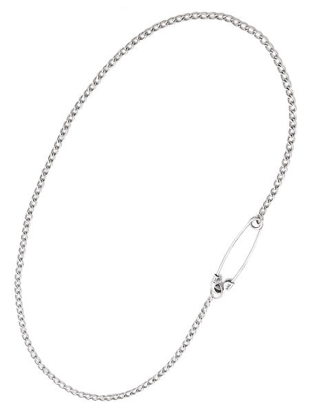 GILES & BROTHER Embedded Safety Pin Necklace