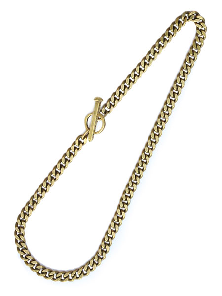 Spike Toggle Chain Necklace (Brass) / スパイク トグル チェーン ネックレス (ブラス)