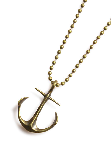 GILES & BROTHER Anchor Ballchain Necklace / アンカー ボールチェーン ネックレス
