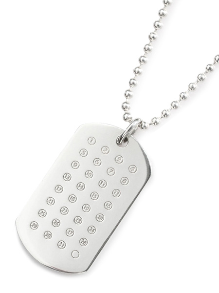 ID TAG DAY PENDANT (SILVER)