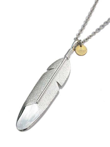 amp japan Large Feather Necklace [13AH-111]