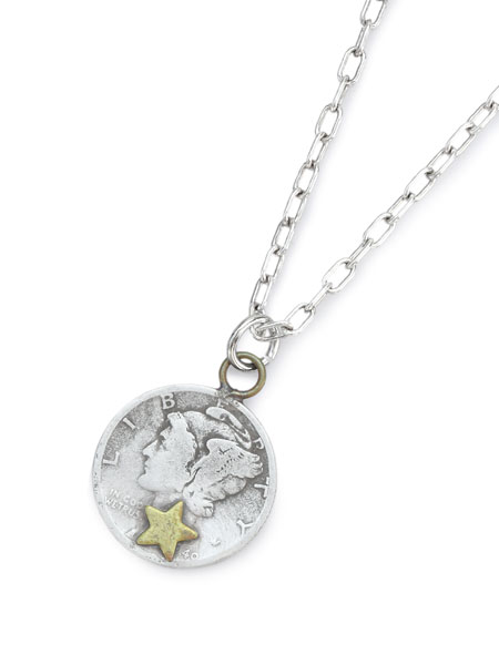 Button Works 10￠ Star Coin Pendant Necklace [BW-0129]