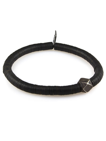 M.Cohen AFRICAN VINYL AND OX BEADS [B-10286-BLK]