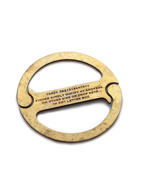 CANDY DESIGN & WORKS DUKE” Key Ring (Brass)