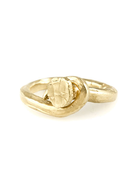 M.Cohen 18K YELLOW GOLD RUSTY NAIL RING [R-102101-YGD-YGD]
