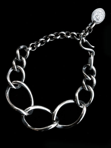 Beautiful chain ALL-link SV Bracelet / ブレスレット [HRA045-SV]