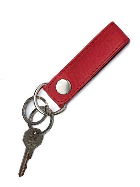 BELIEVEINMIRACLE LEATHER KEYHOLDER (Red) / レザーキーホルダー