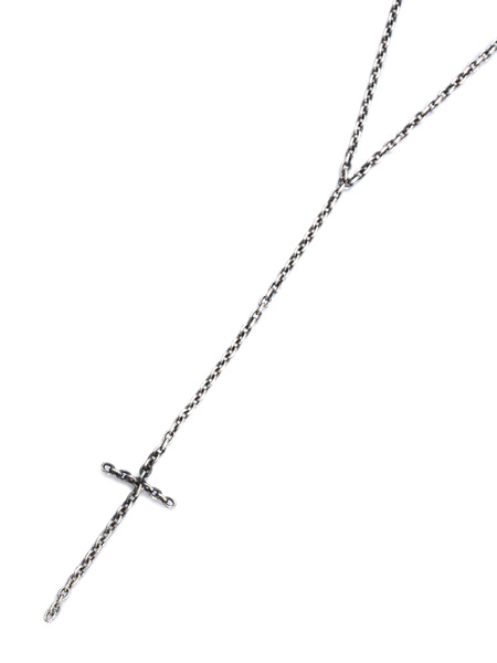 M.Cohen small link chain cross necklace [N-103780-SLV-SML]