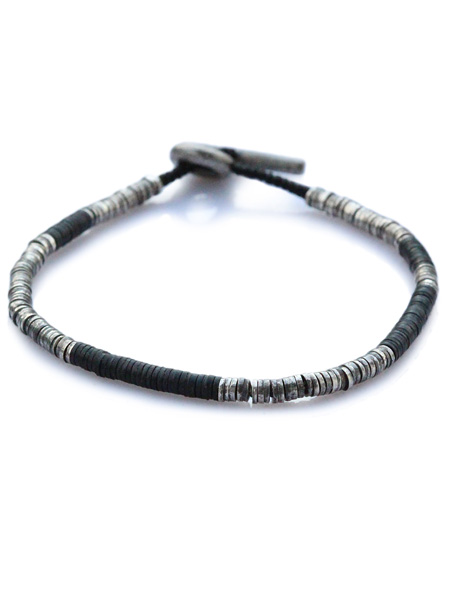 sterling silver with black beads [B-103732-SLV-BLK]