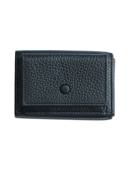 Compact Wallet (Black) / コンパクト ウォレット 3つ折り財布 ブラック