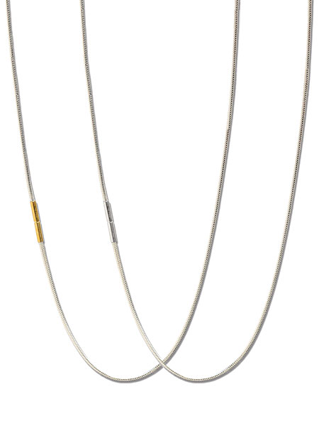 Seamless Snake Chain Necklace (49cm) / スネークチェーン ネックレス [M-N011-49]