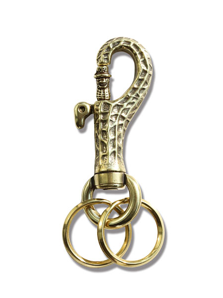 PEANUTS&CO. PEANUTS PATTERN KEY HOOK (brass) / ピーナッツ キーフック (ブラス)