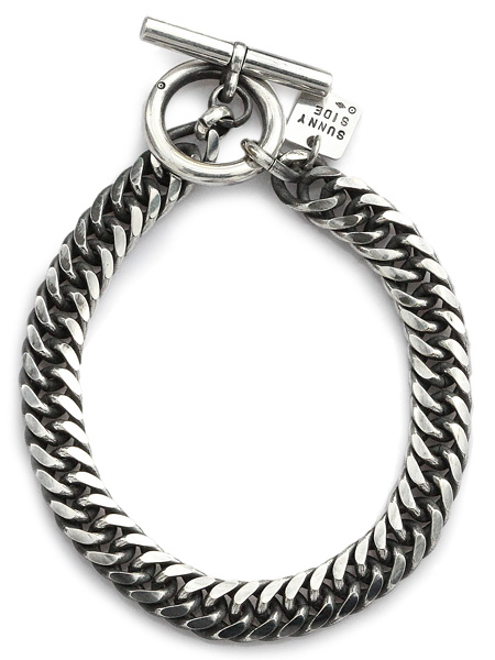 ON THE SUNNY SIDE OF THE STREET Double Curblink Chain Bracelet [710-153B]