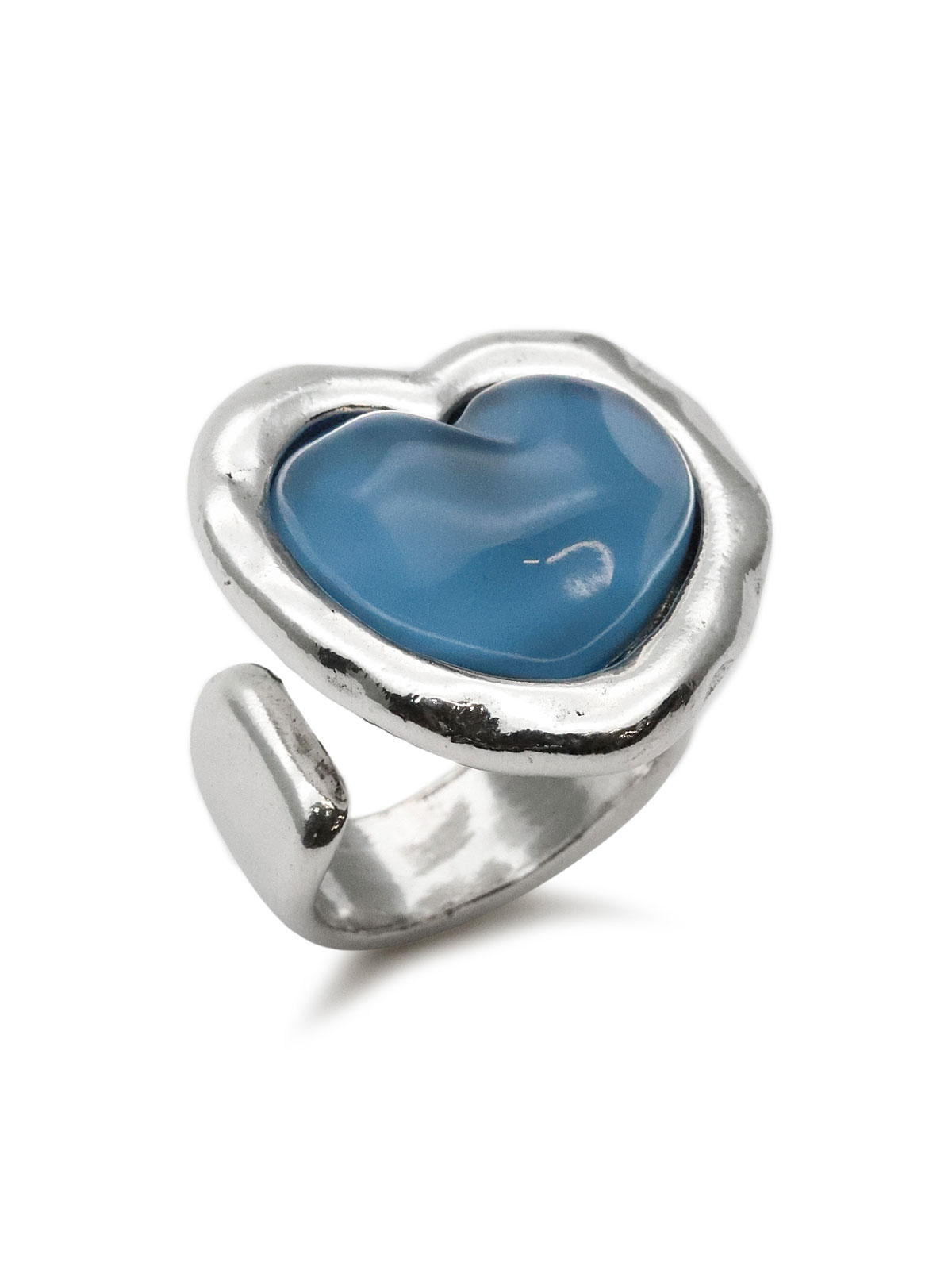 Otro Accesorio Blue Heart Ring / ハート リング (ブルー)