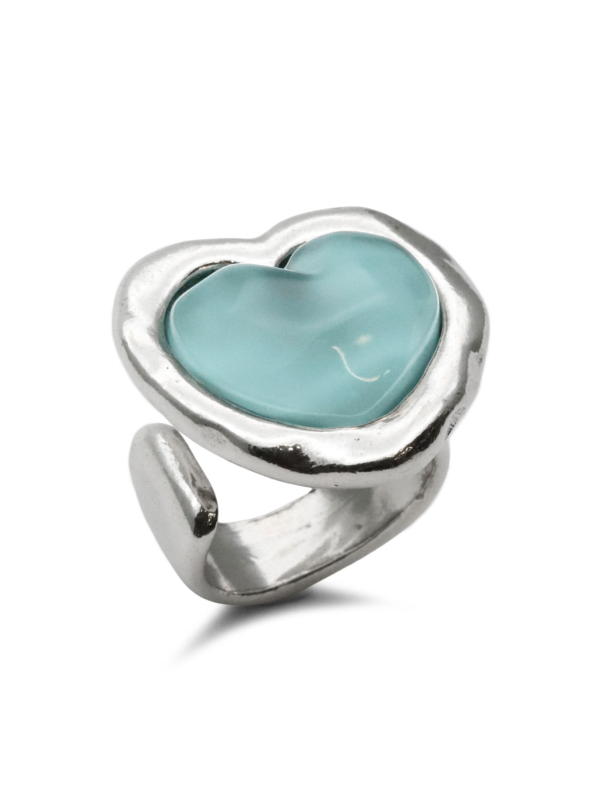 Otro Accesorio Turquoise Heart Ring / ハート リング (ターコイズ)