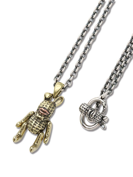 PEANUTS&CO. TEDDY BUNNY PEANUTS (brass) + Necklace / テディバニーピーナッツ (ブラス) ネックレス