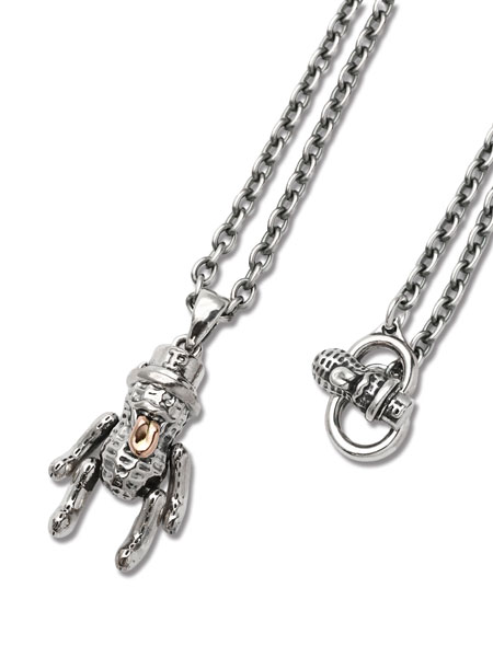 PEANUTS&CO. TEDDY BEROPEANUTS (silver) + Necklace / テディベロピーナッツ (シルバー) ネックレス