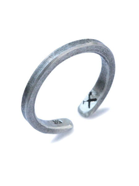 STUDEBAKER METALS Classic Cuff Ring (Sterling Silver / Work Patina) / リング
