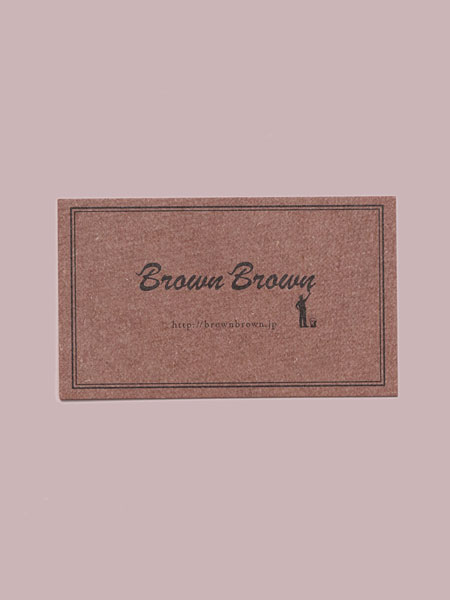 付属のブランドカードの画像。