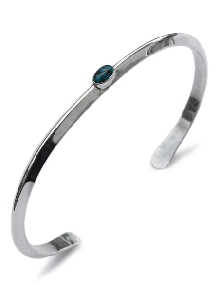 Triangle Bangle (S) W/Turquoise [SK-193]