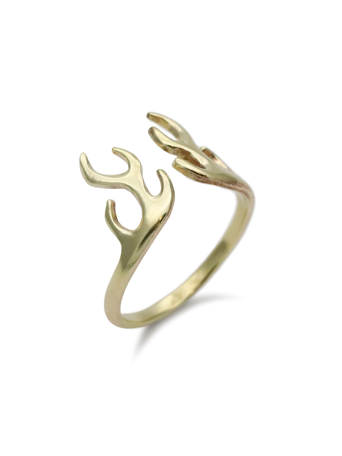 Tiny 森の記憶 鹿の角 リング (真鍮)