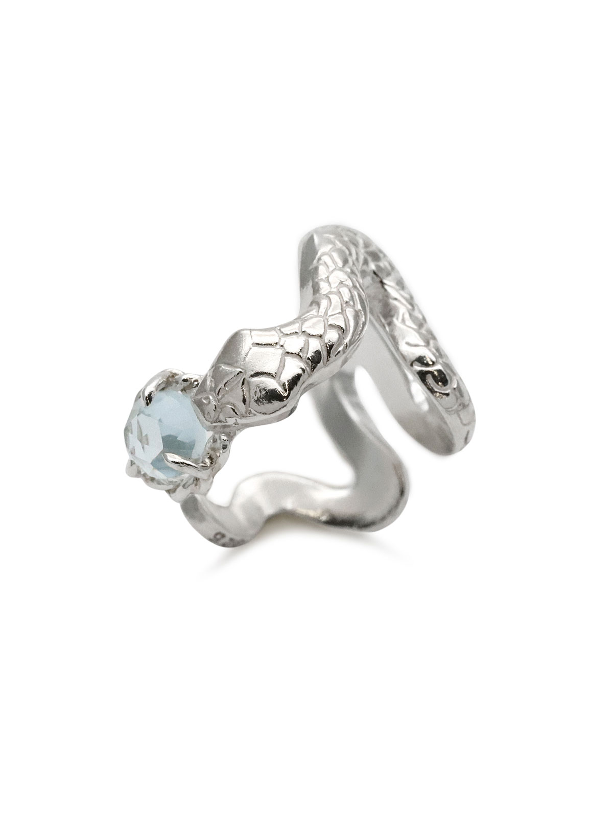 Tiny 白蛇のイヤーカフ