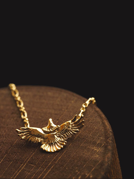 IDEALISM SOUND TINY EAGLE NECKLACE K10YG [NO.15033] / タイニー イーグル ネックレス イエローゴールド