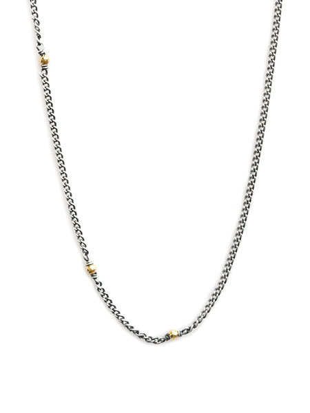 IDEALISM SOUND KIHEI CHAIN with 10KYG Beads (40cm+5cm) [S19047] / 喜平チェーン ネックレス K10イエローゴールドビーズ