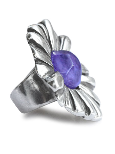 Otro Accesorio Purple Flower Ring / フラワー リング(パープル)