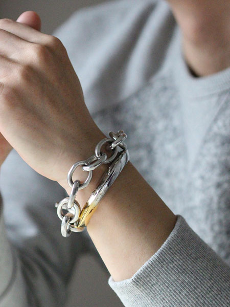 エースバイモリザネ ACE by morizane | oval chain bracelet 