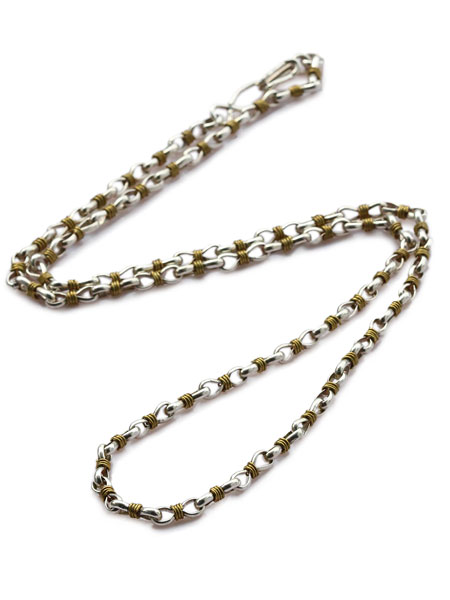 wrapped link chain necklace combi