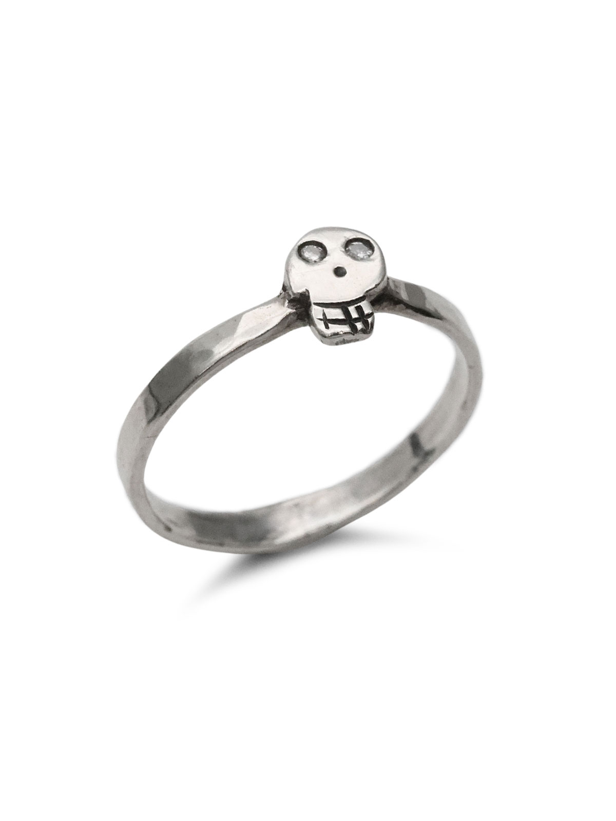 BELIEVEINMIRACLE SKULL BABY RING (DIAMOND) / スカルベイビーリング ダイヤモンド