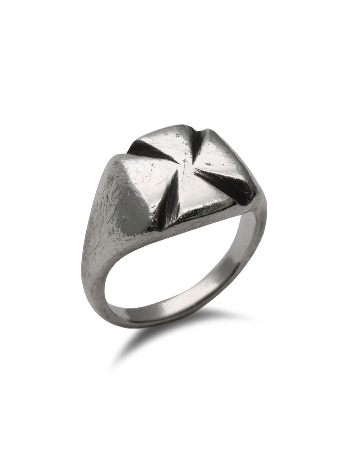 SIGNET RING IRON CROSS / シグネット リング アイアン クロス